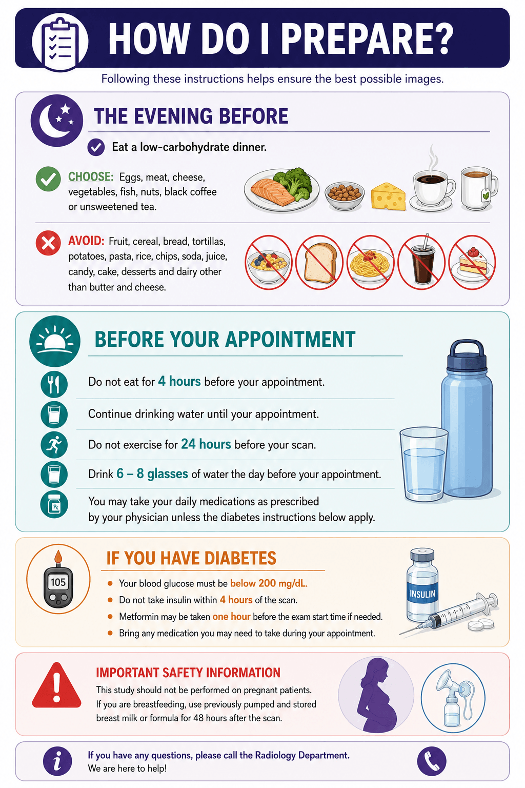 How to prepare for an FDG PET scan