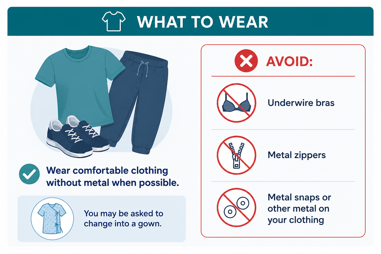 What to wear for your CT scan